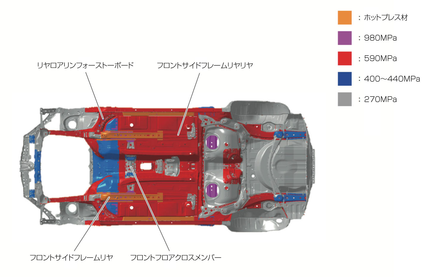 2代目ZD型BRZ 高張力鋼板 ボディ下面